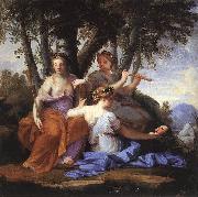 LE SUEUR, Eustache The Muses: Clio, Euterpe and Thalia Germany oil painting reproduction